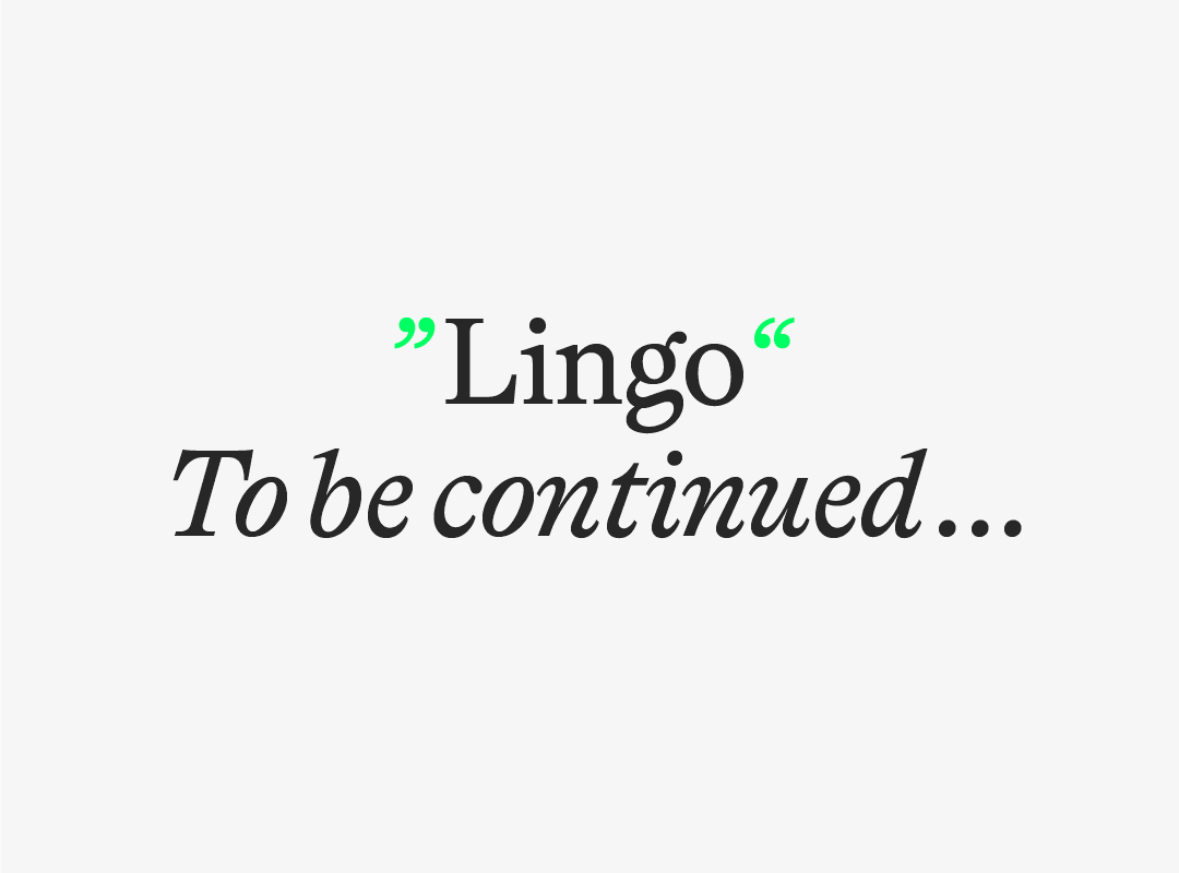Lingo Release Note